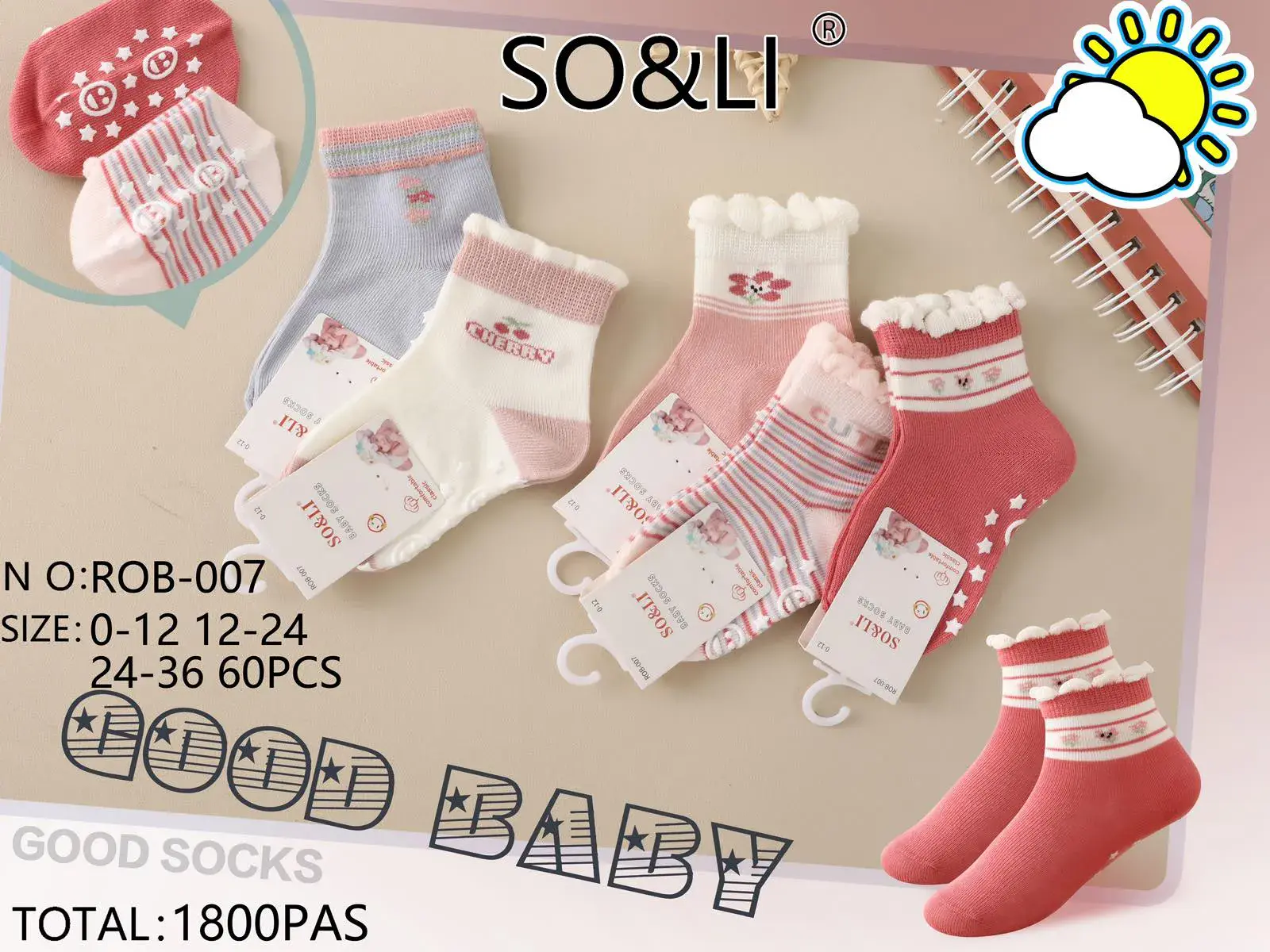 Skarpetki dla niemowląt SO&L Good Baby