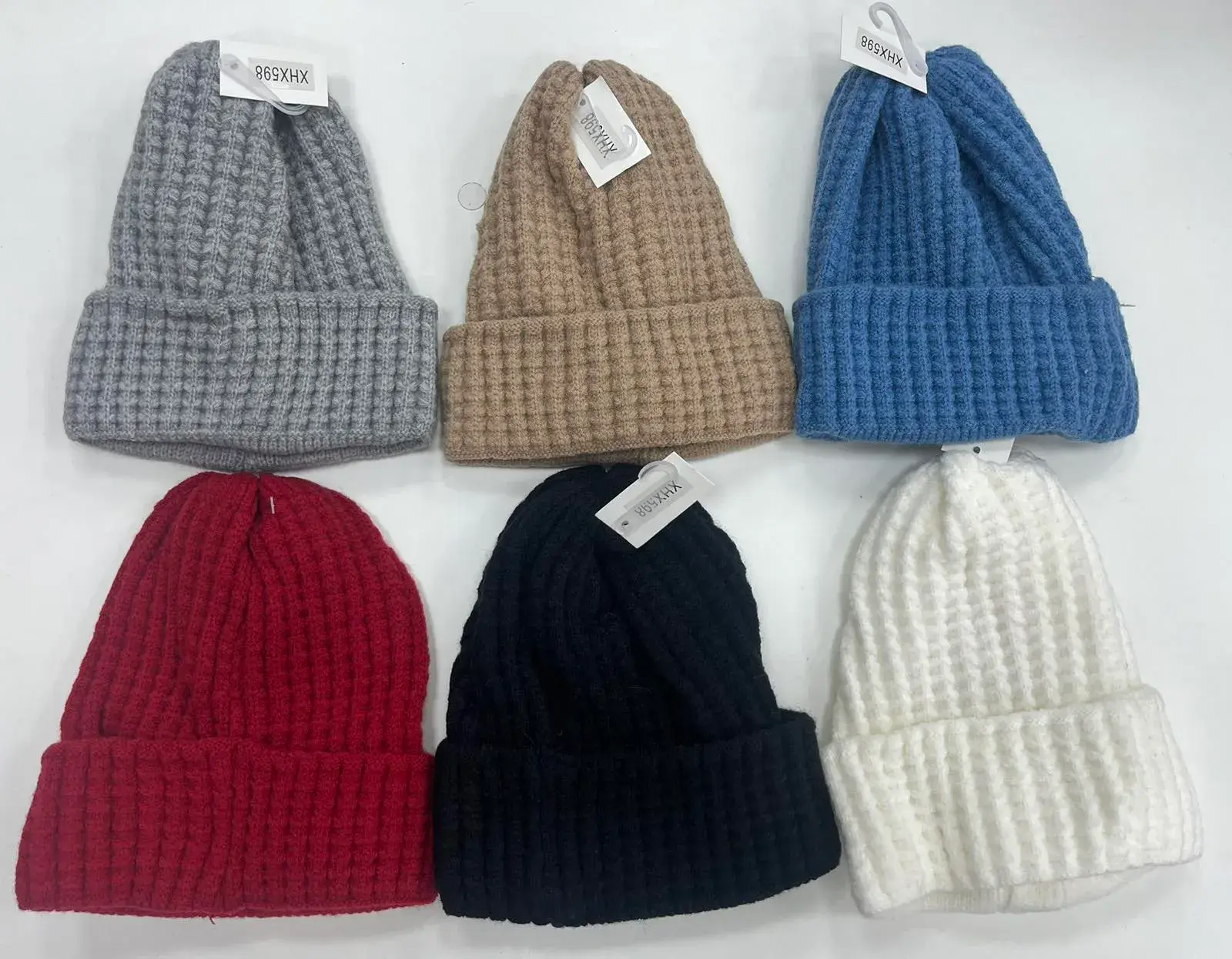 Czapki damskie dzianinowe beanie 6 kolorów, w wielu kolorach