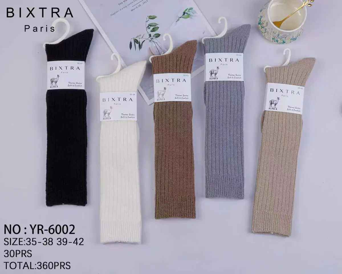 BIXTRA Paris Termiczne Skarpety Alpaka Mix Kolorów 35-42