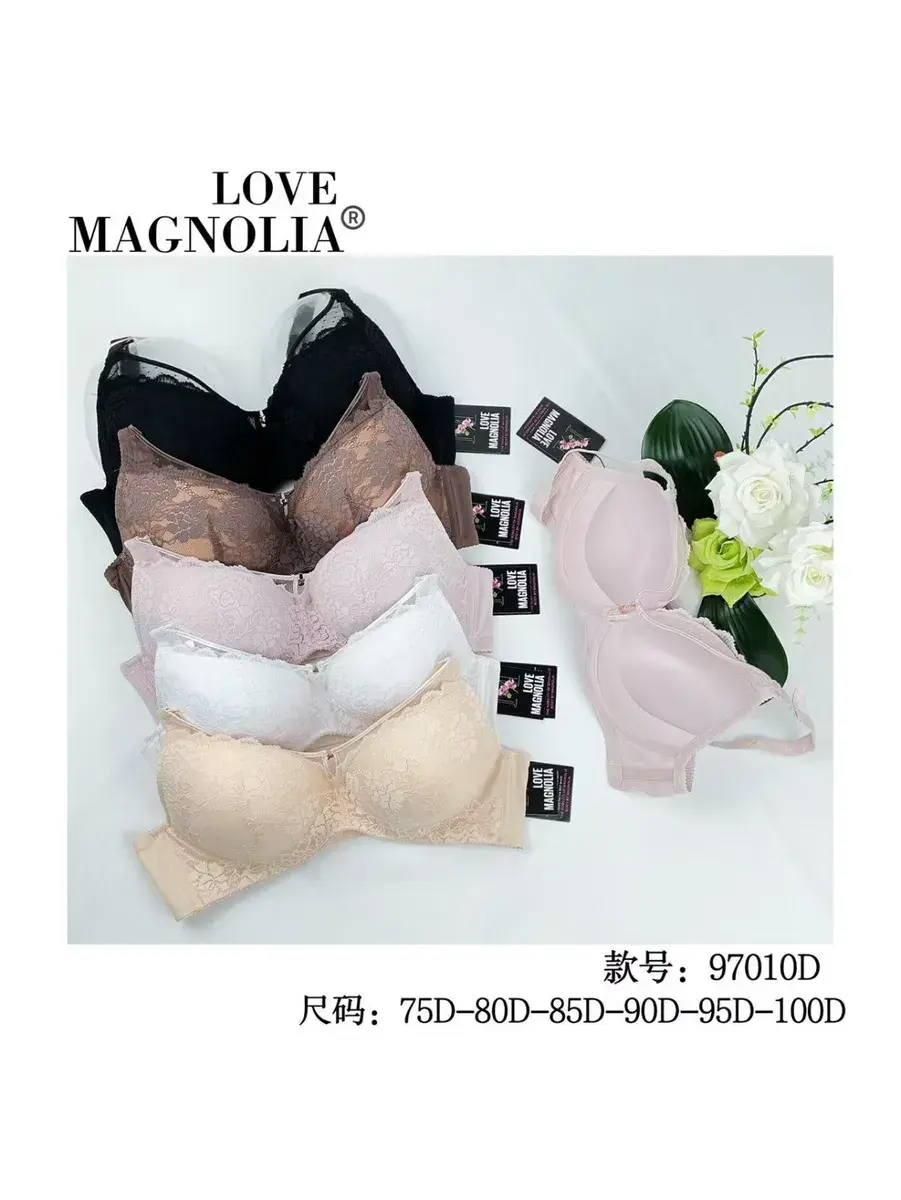 Biustonosz koronkowy Love Magnolia w różnych kolorach i rozmiarach D