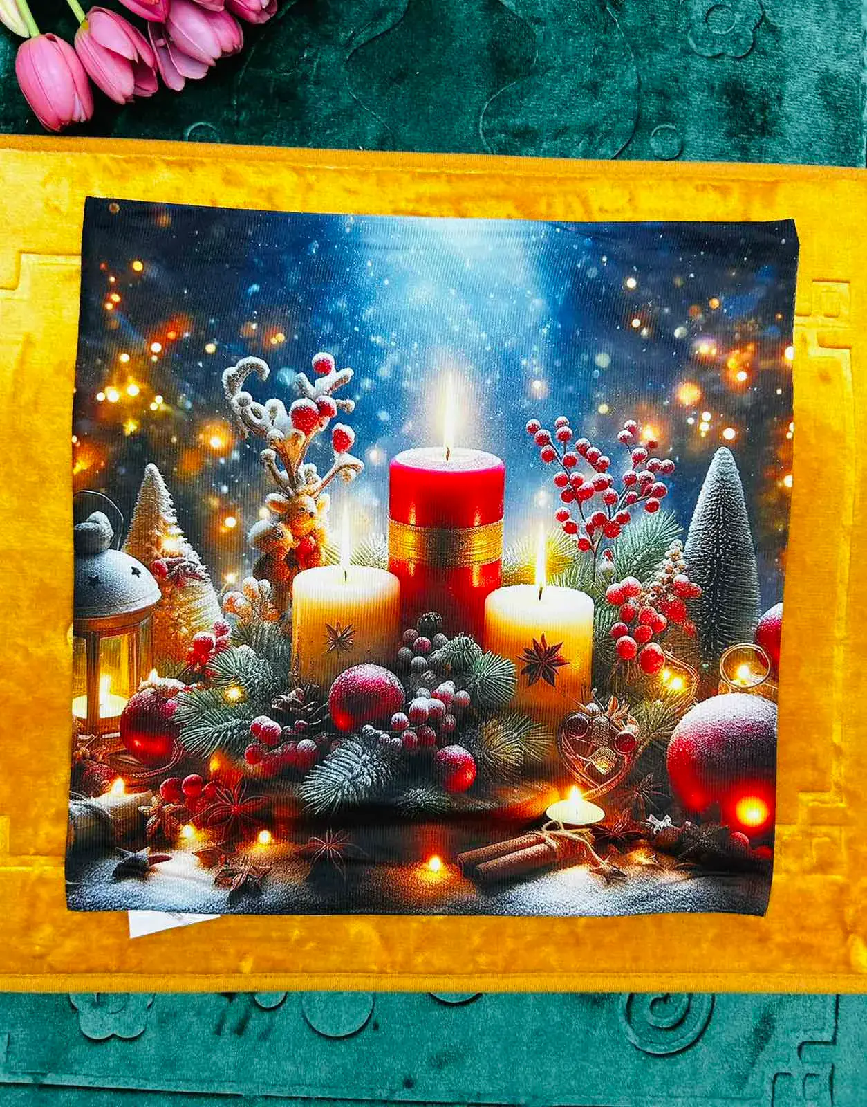 Poszewka Świąteczna 40x40 cm, w wielu kolorach – wzór 2