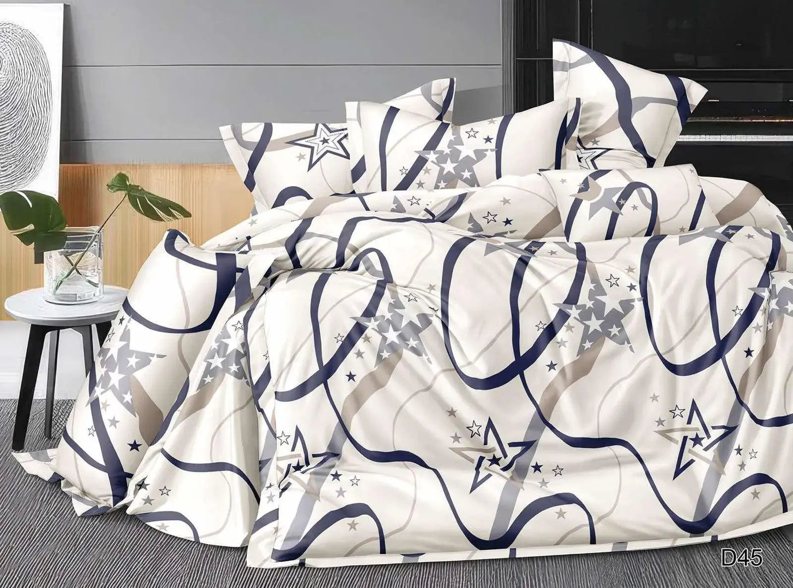 Komplet Pościel Milano 4CZ 200/220, w wielu kolorach – wzór 18