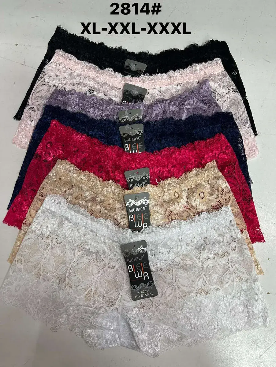 Koronkowe majtki damskie mix kolorów XL-XXL-XXXL
