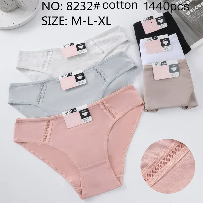 Majtki damskie bawełniane HANA mix kolorów M-L-XL