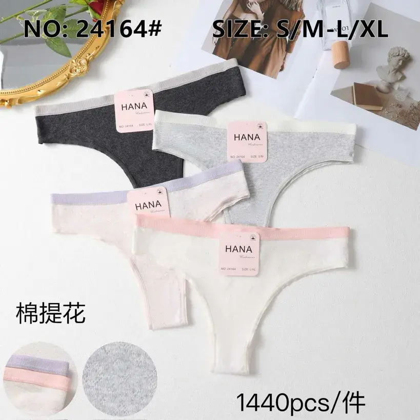 HANA Bawełniane Majtki Damskie Mix Kolorów S-XL
