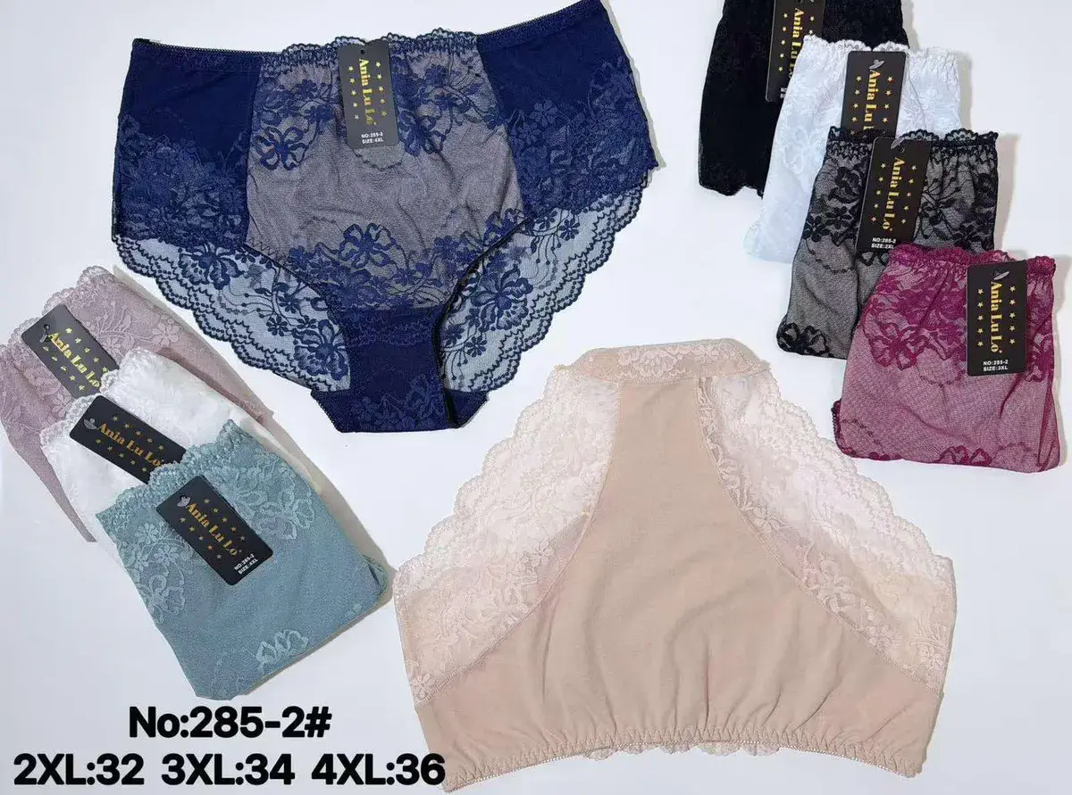 Ania Lu Lu Majtki Damskie Plus Size 2XL-4XL Koronkowe