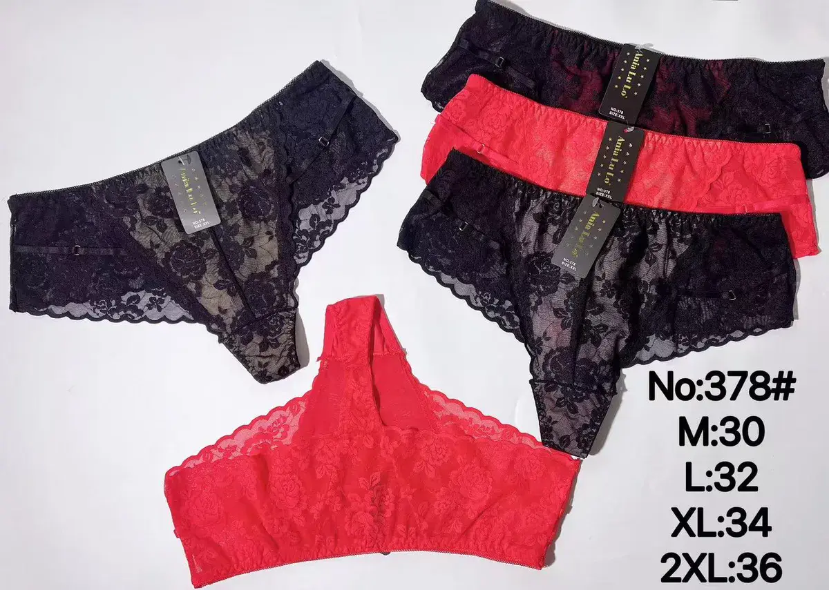 Koronkowe figi damskie mix kolorów rozmiary M-2XL