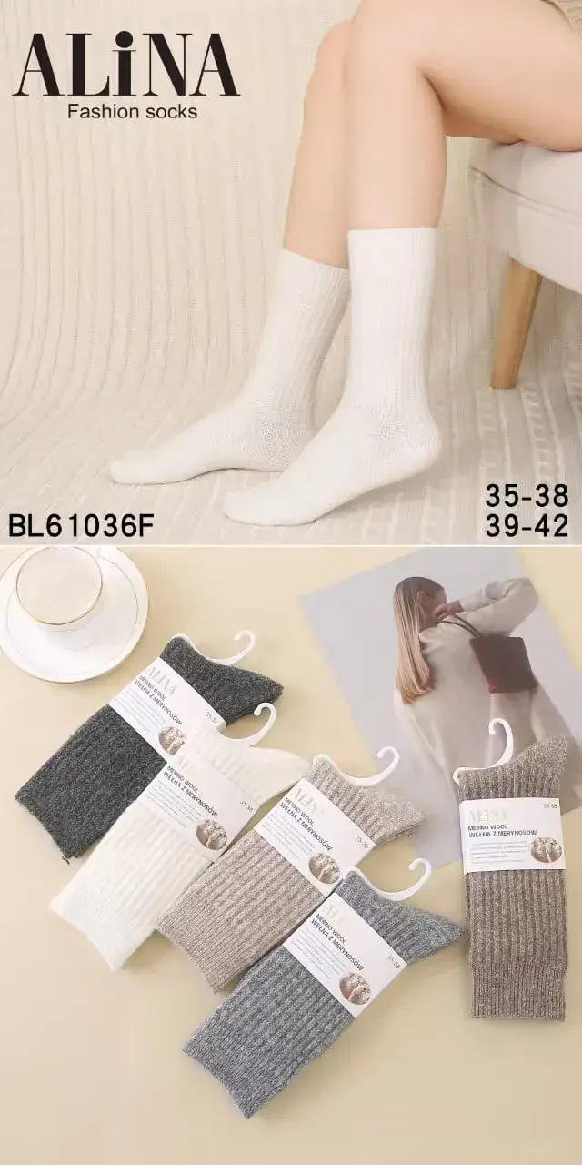 Skarpetki damskie Alina fashion socks 35-38/39-42, w wielu kolorach