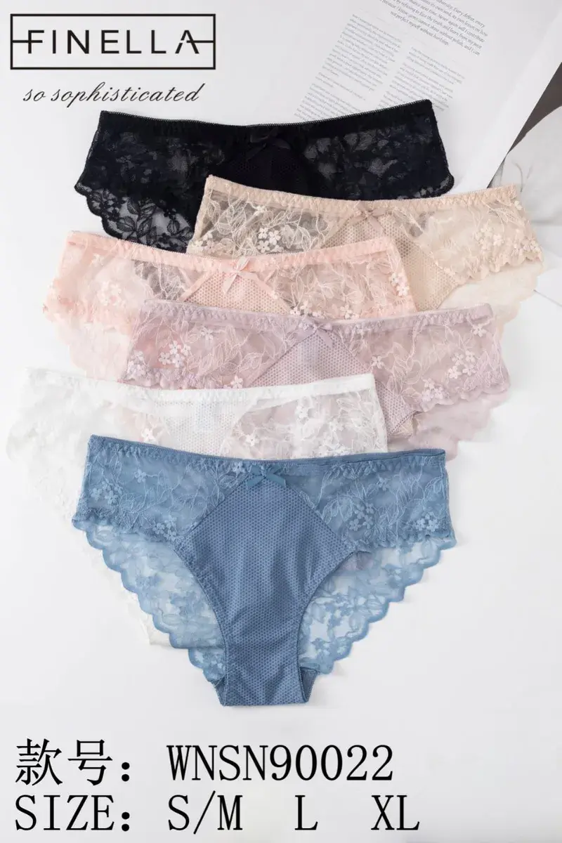 Finella Koronkowe Majtki Damskie Mix Kolorów S-XL