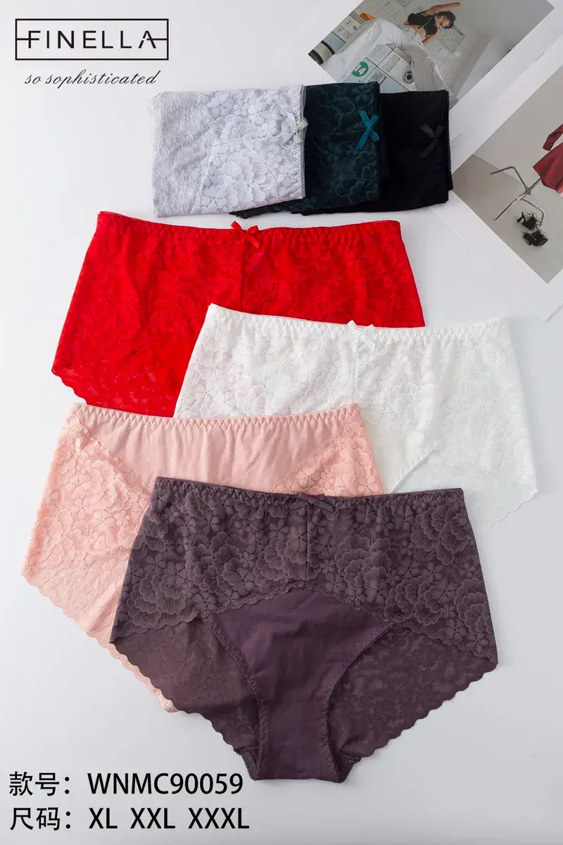 Finella Koronkowe Majtki Damskie Mix Kolorów XL-XXXL – wzór 2