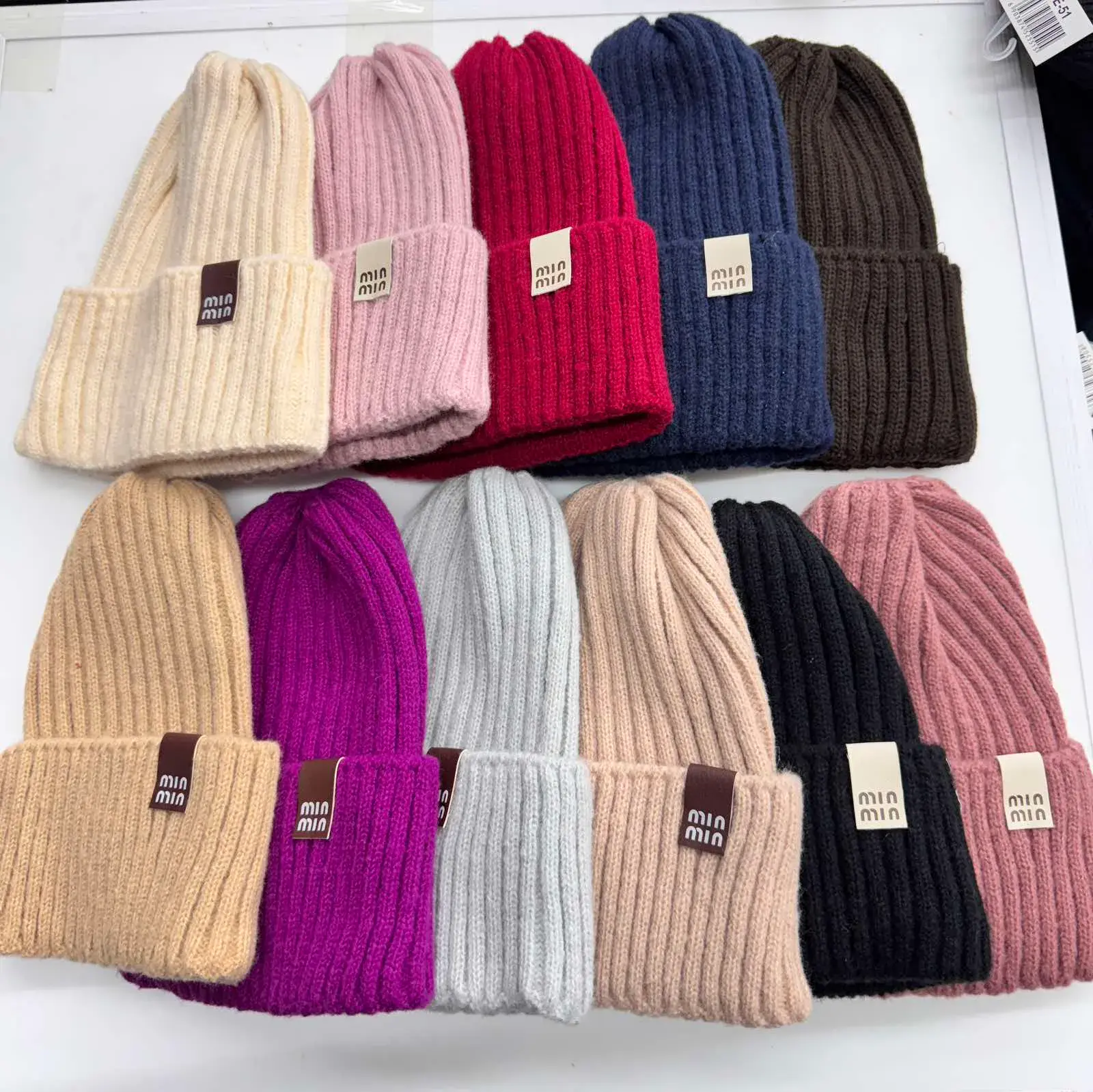 Czapki damskie beanie dzianina 12 kolorów