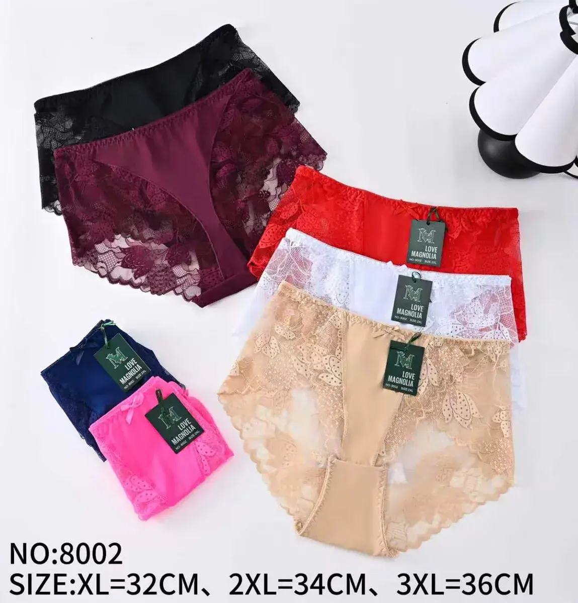 Majtki damskie koronkowe Love Magnolia mix kolorów XL-3XL – wzór 5