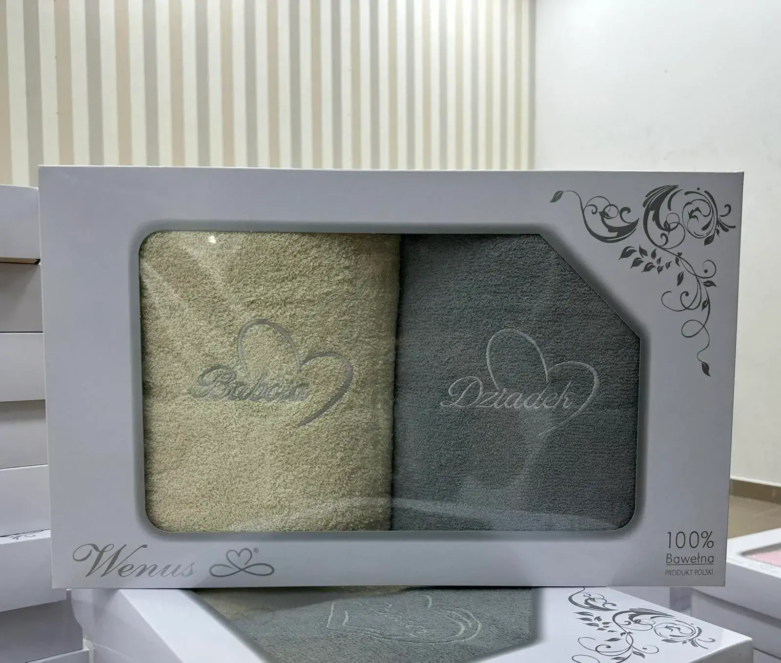 Ręczniki Bawełna Babcia&Dziadka 70/140 100% Bawełna