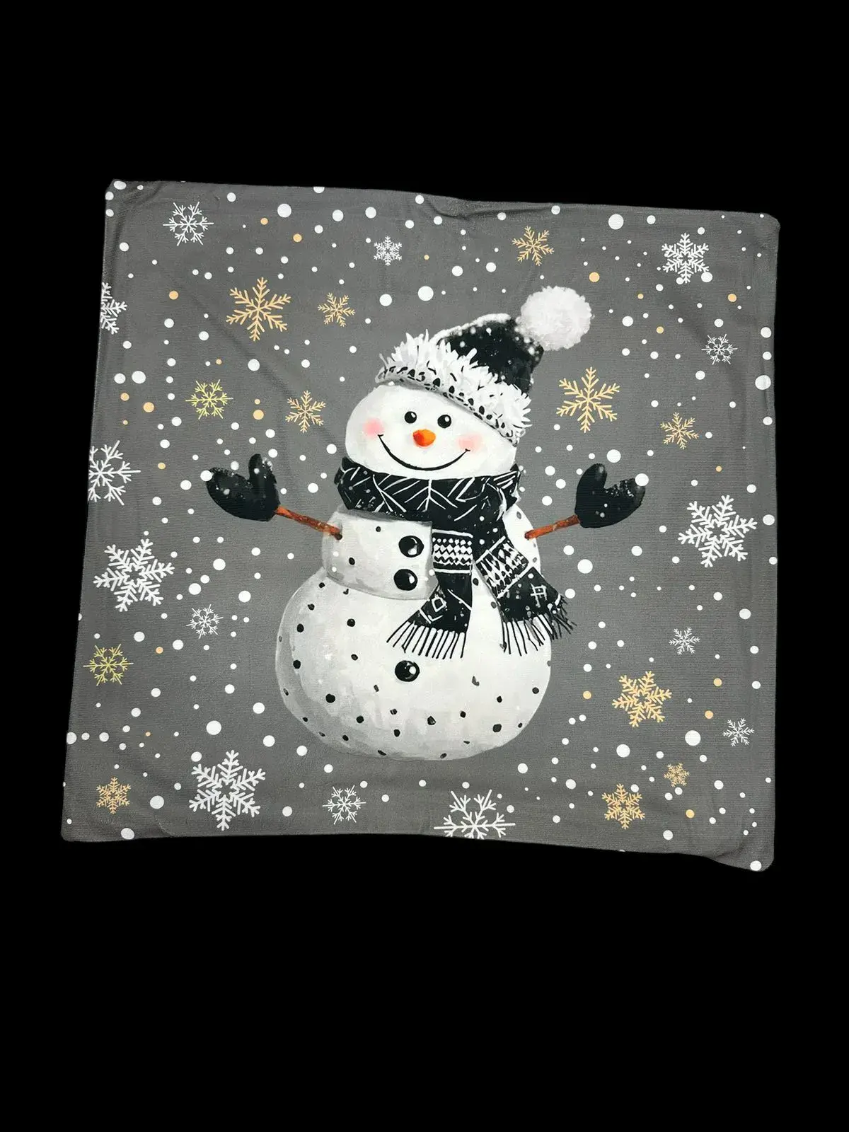Poszewka Świąteczny Bałwan 45x45cm, w wielu kolorach – wzór 3