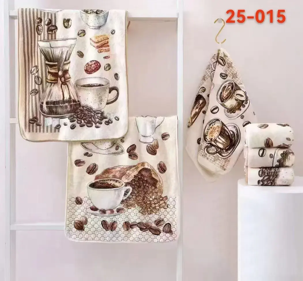 Ścierki Mikrofibra 40x60 cm Motyw Kawowy