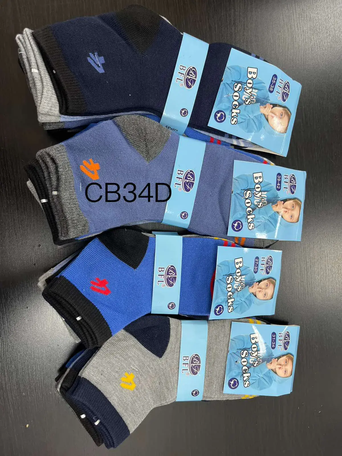 Skarpetki Dziecięce Baby Socks BBT Kolorowe 40 szt