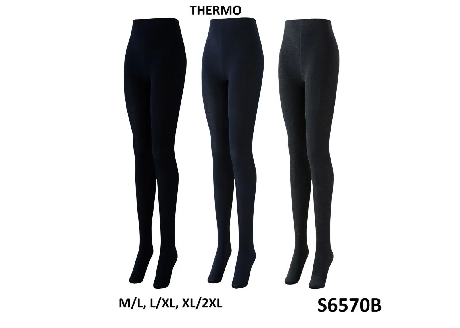 Rajstopy damskie termoaktywne M/L-XL S6570B