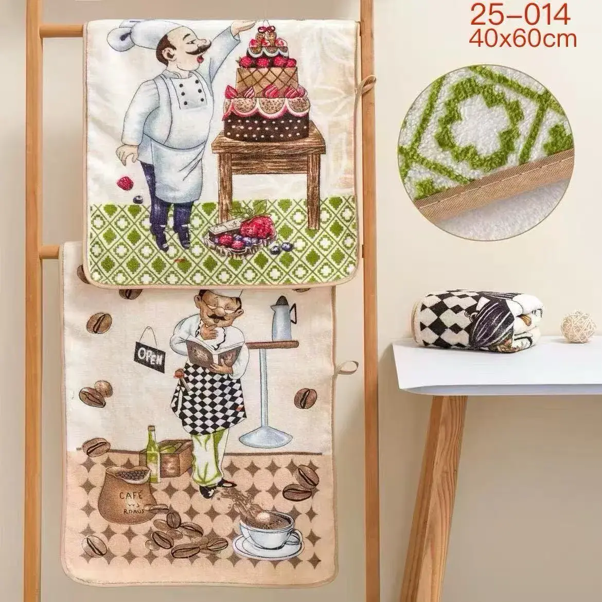 Ścierki z mikrofibry COFFEE 40x60cm, w wielu kolorach – wzór 3