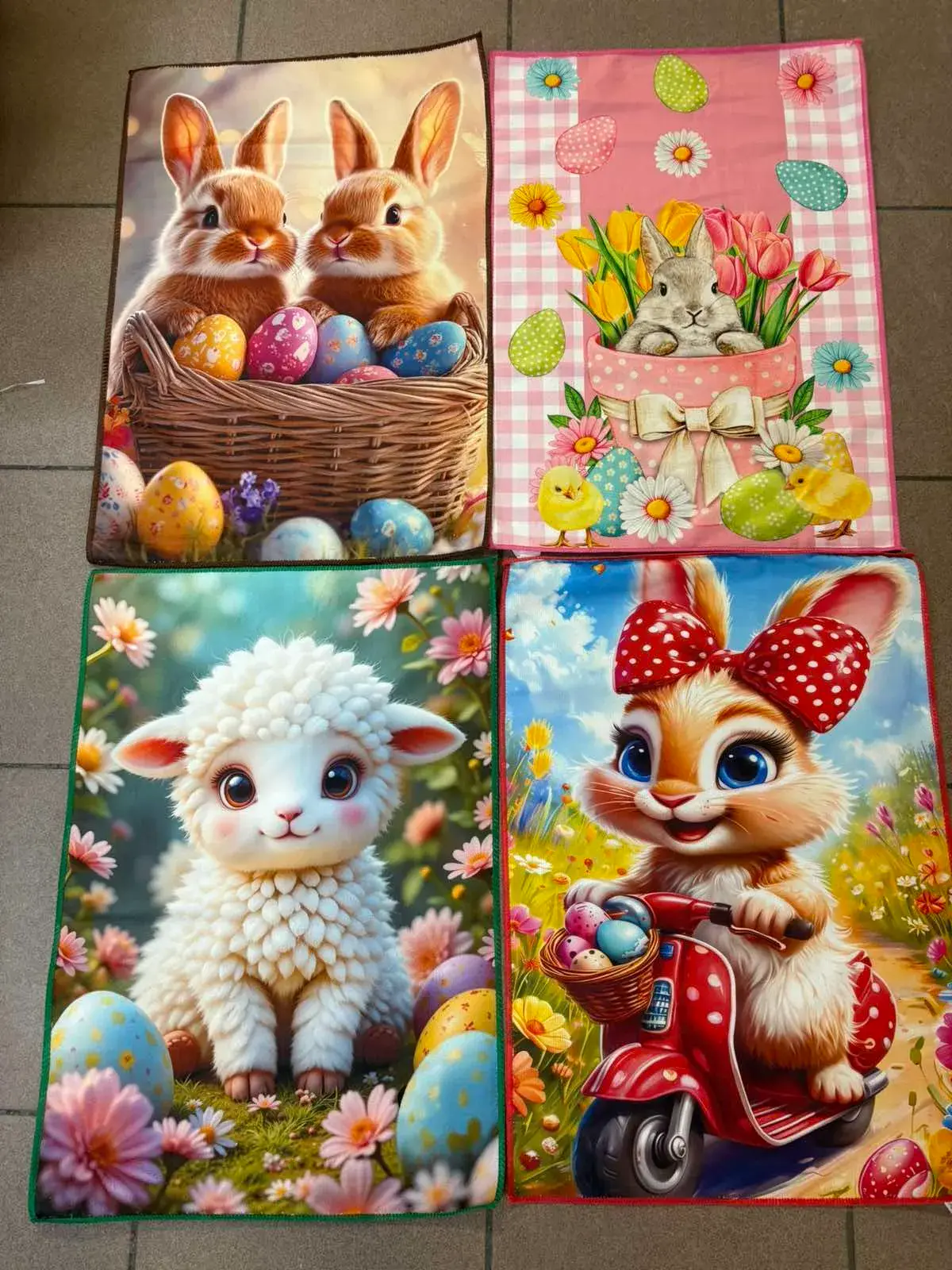 Ściereczki Wielkanocne 40x60 cm Ręczniki 4 szt, w wielu kolorach – wzór 2