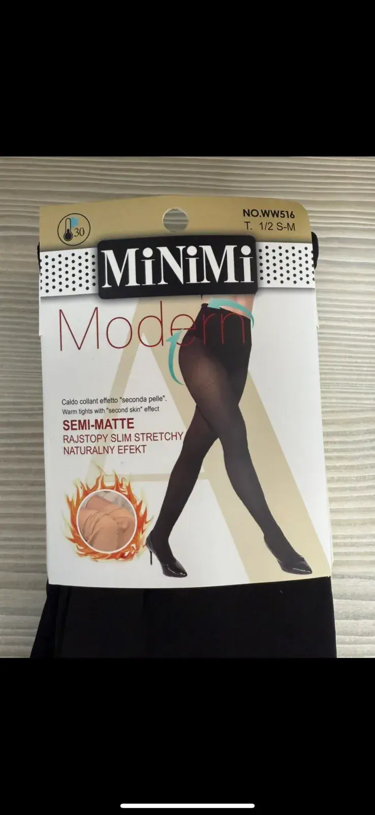 Rajstopy damskie czarne MiniMi Modern 40 DEN