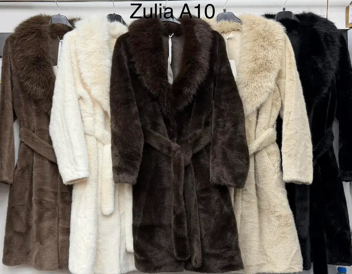 Płaszcz damski futrzany Zulia A10 w kilku kolorach