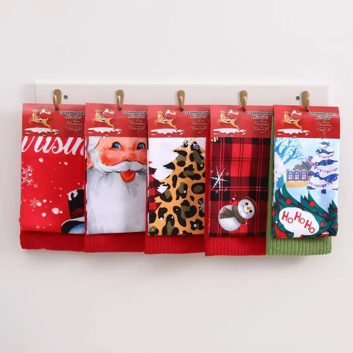 Ściereczki kuchenne z mikrofibry mix wzorów świątecznych 40x60 cm