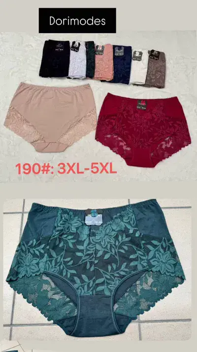 Majtki damskie Dorimodes 3XL-5XL z koronką mix kolorów