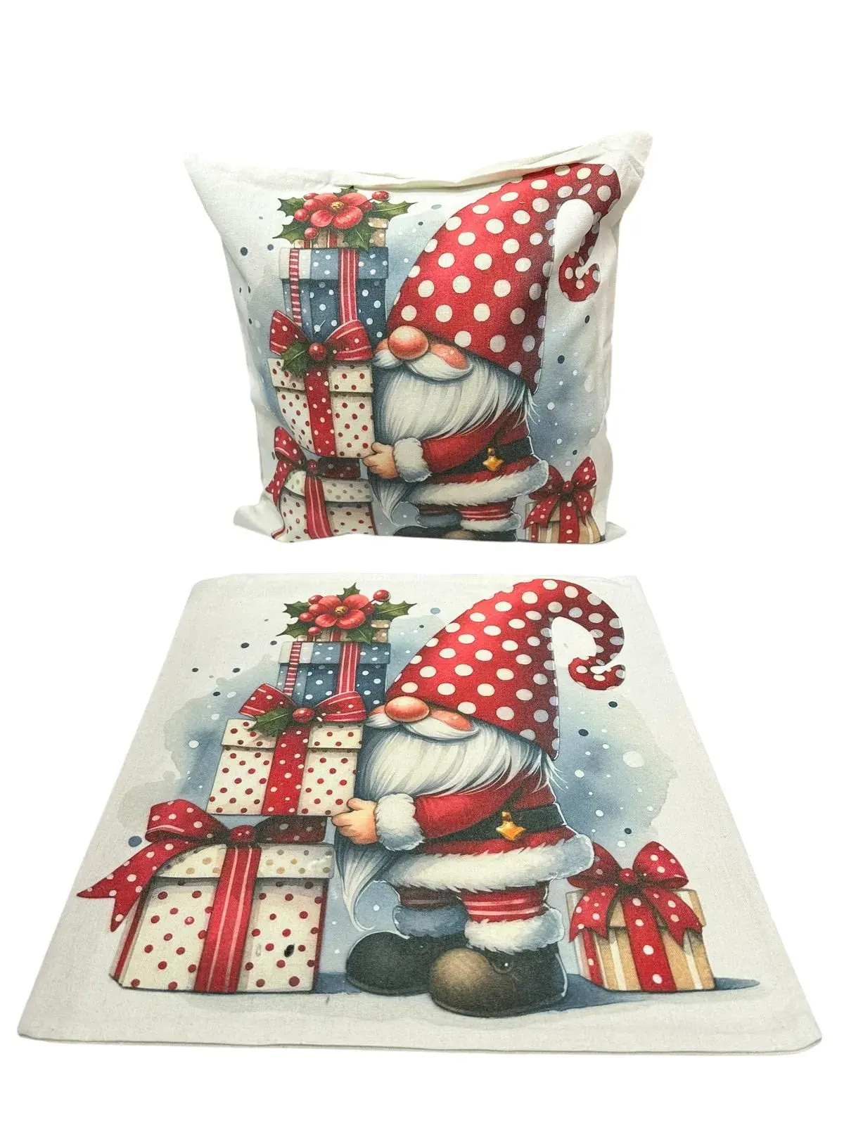 Poszewki Świąteczny Gnom 42/42cm, w wielu kolorach