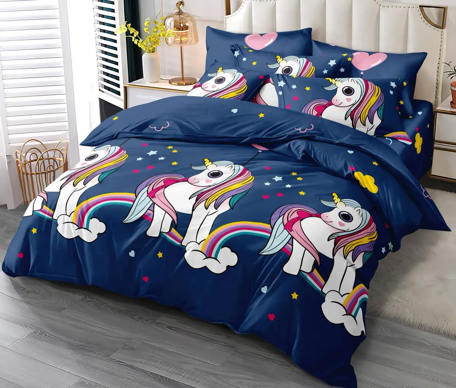Komplet Pościel MILANO 5D Satyna Bawełna 4cz 160/200, w wielu kolorach