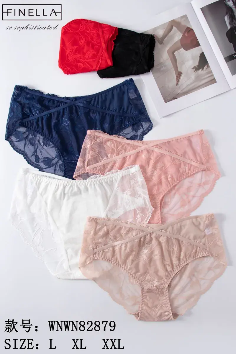 Finella koronkowe majtki damskie mix kolorów L-XXL – wzór 3