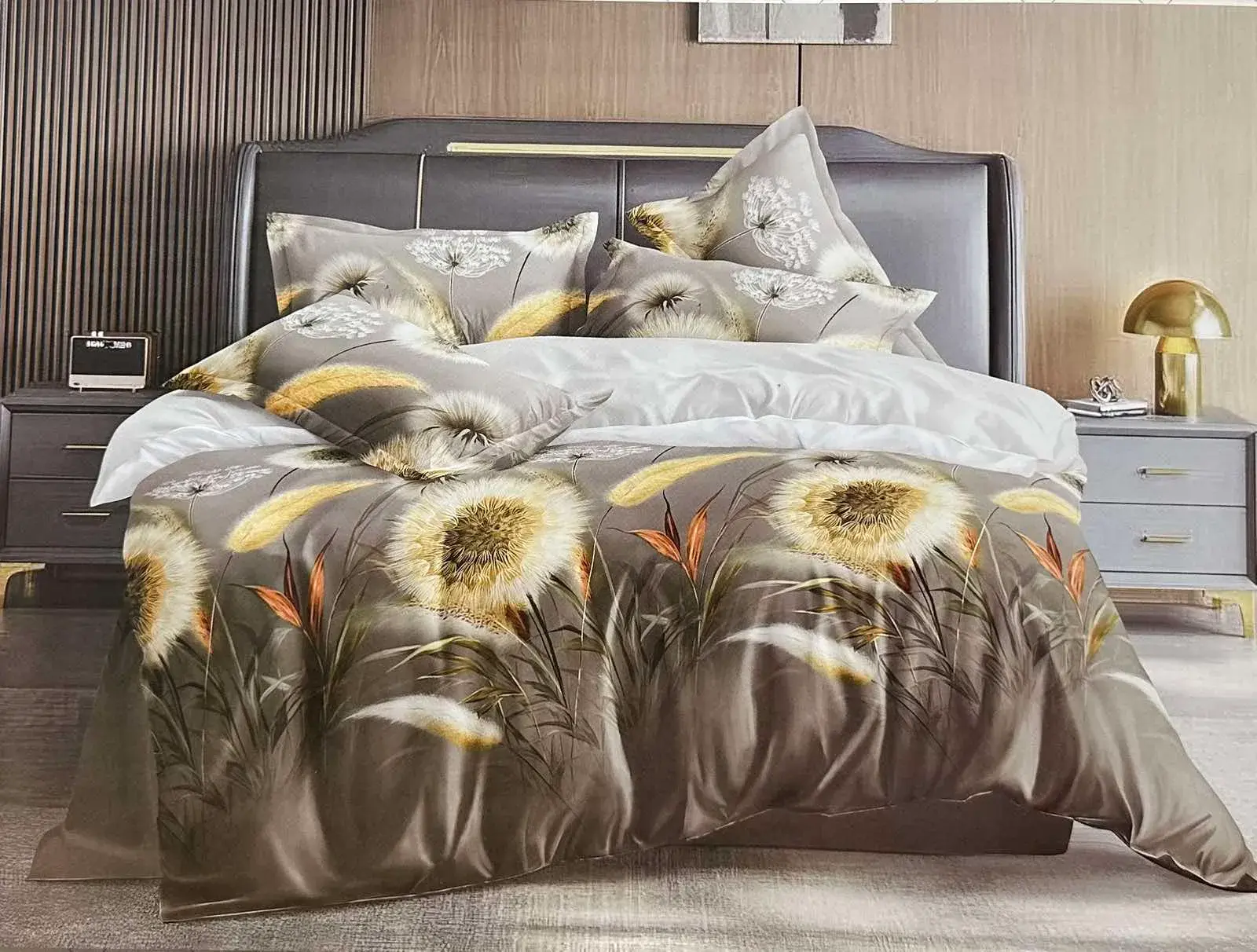 Komplet Pościel MILANO 5D Satyna Bawełna 4 CZ 160/200, w wielu kolorach – wzór 7