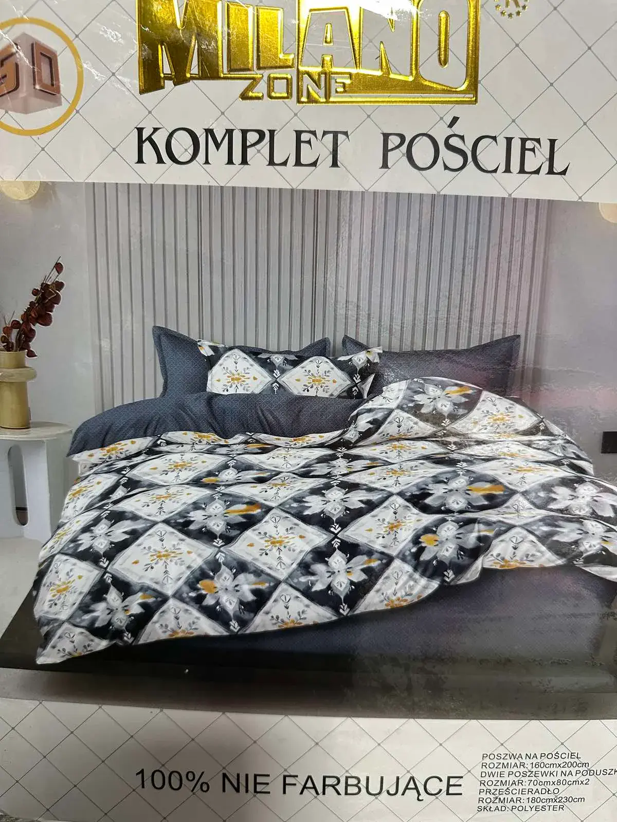 Komplet Pościel 4CZ Milano 160/200 100% nie farbujące