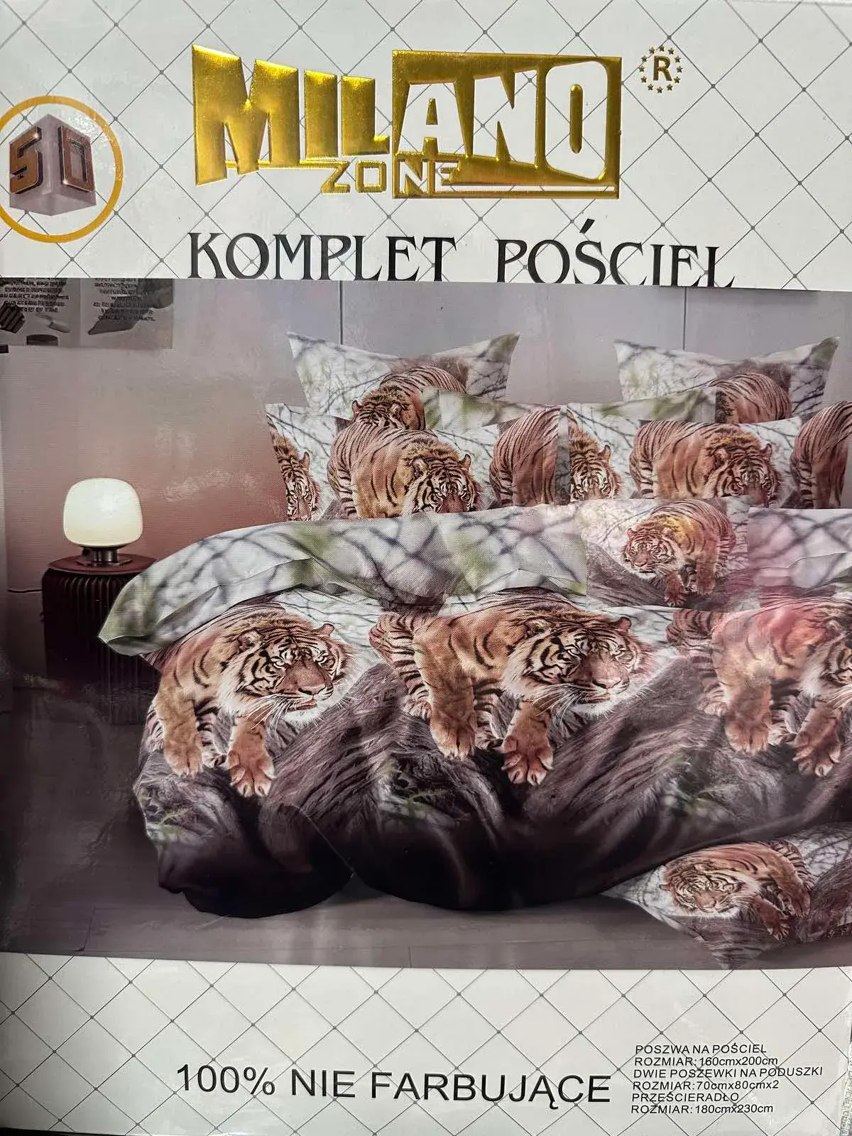 Komplet Pościel 4CZ Milano Zone 160/200, w wielu kolorach
