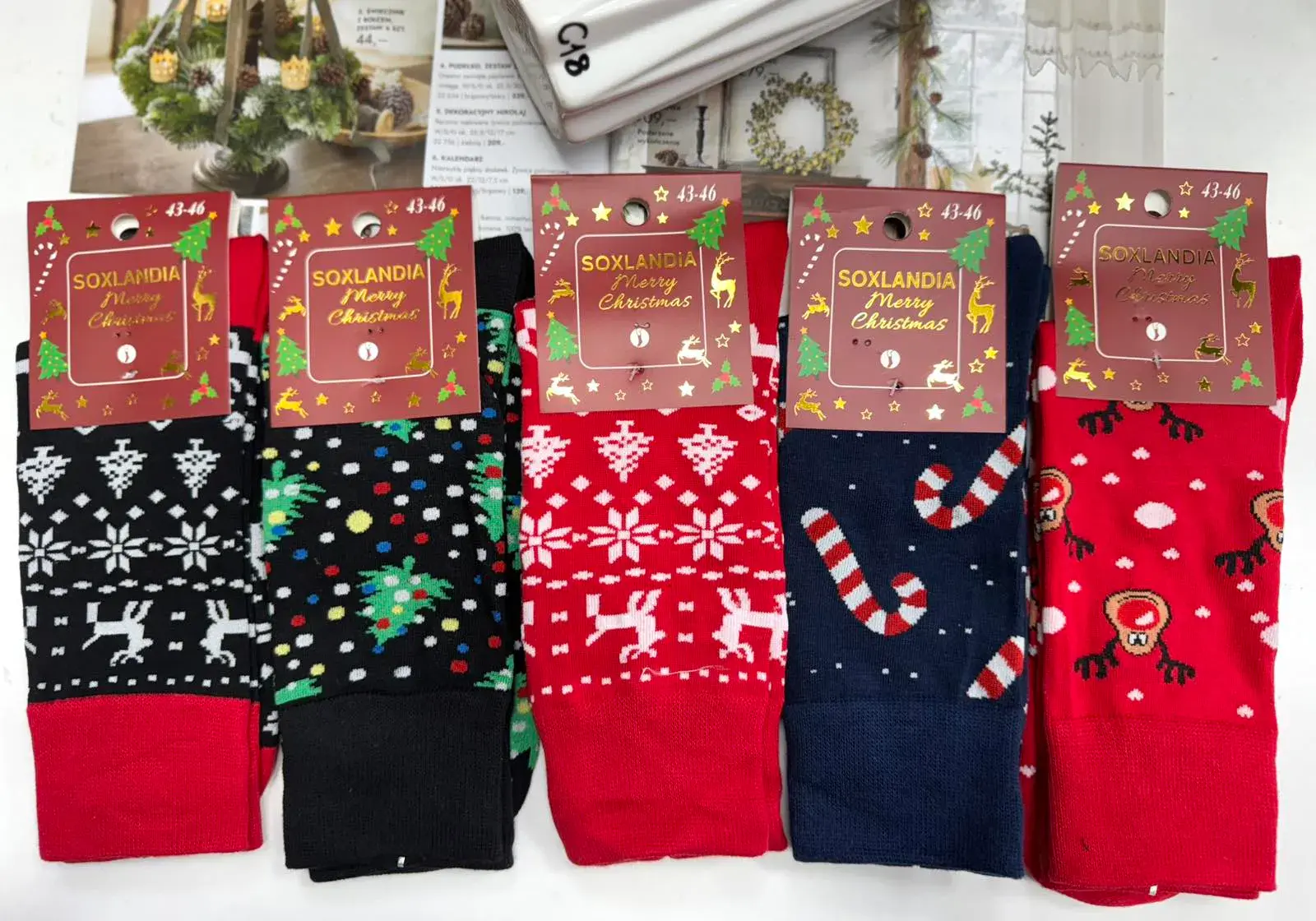 Skarpetki męskie Soxlandia Christmas Mix 40 szt