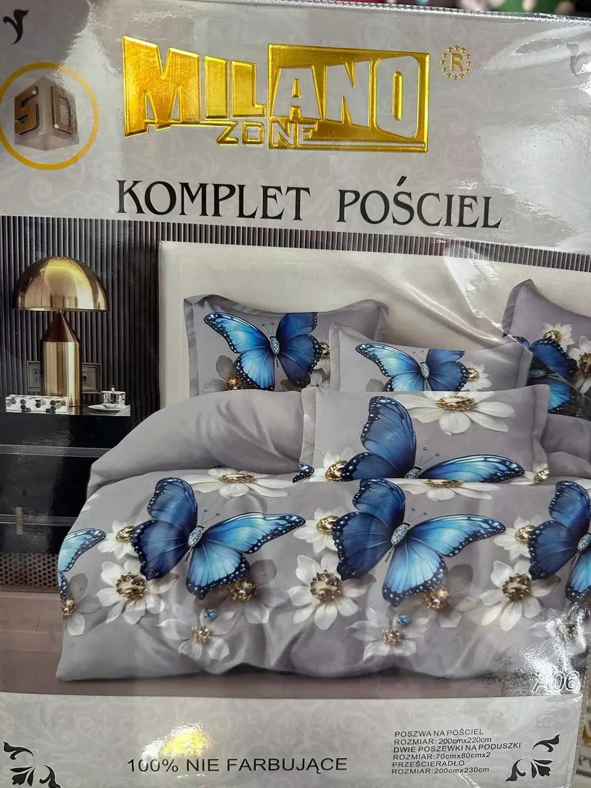 Komplet Pościel 4CZ Milano 200/220 100% Niefarbuące