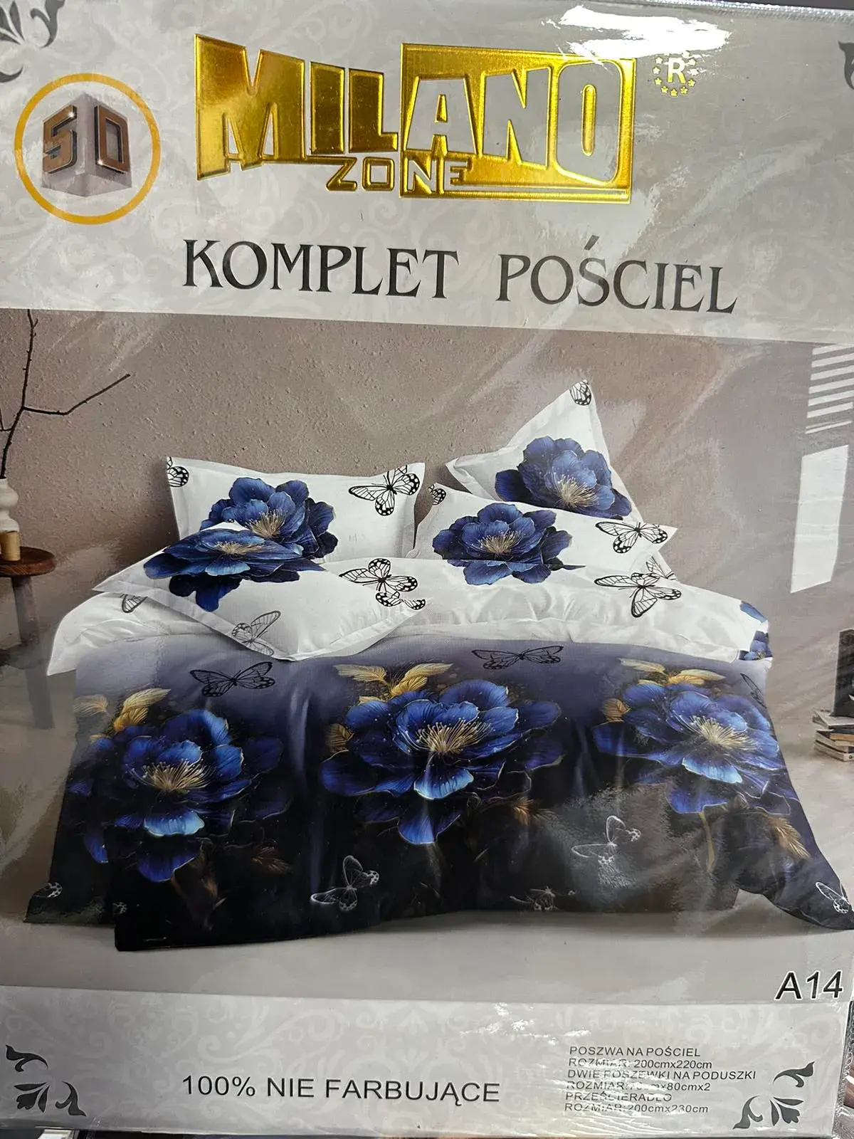 Komplet Pościel 4CZ 200/220 Milano Zone, w wielu kolorach