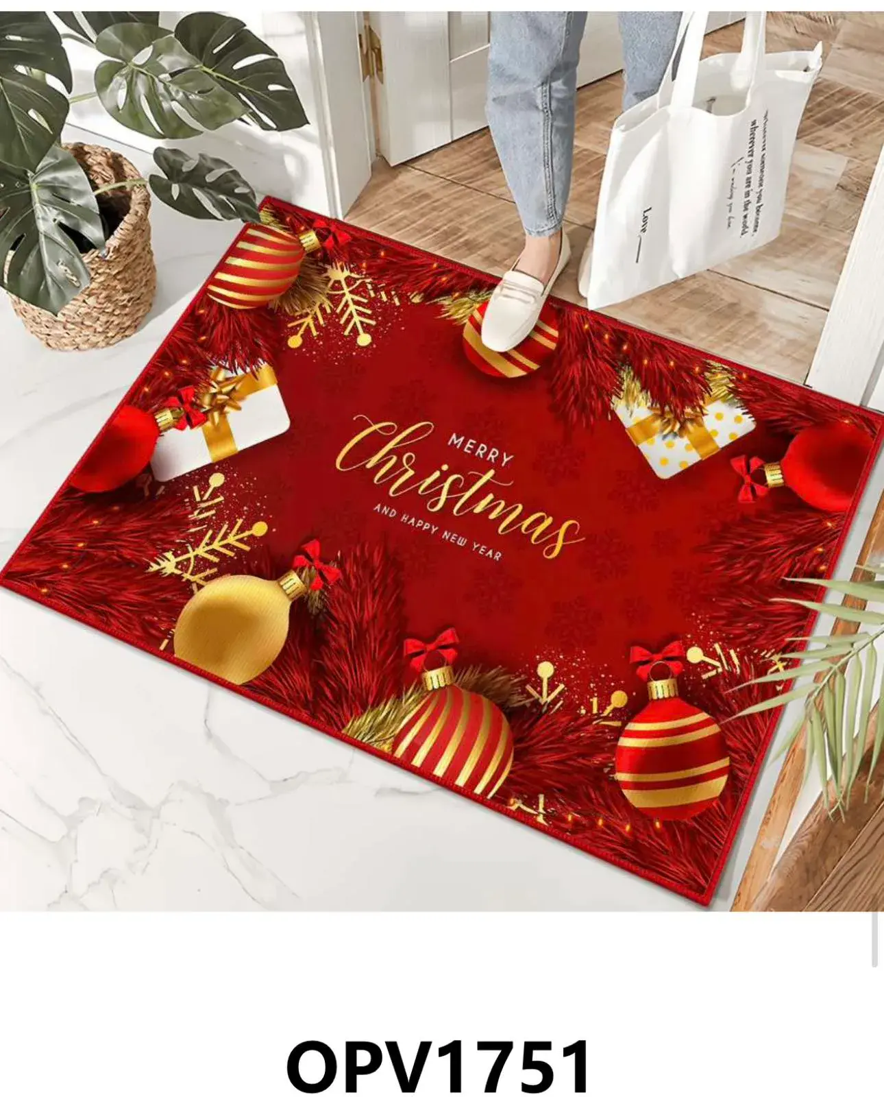Dywan świąteczny 60x90 cm Merry Christmas