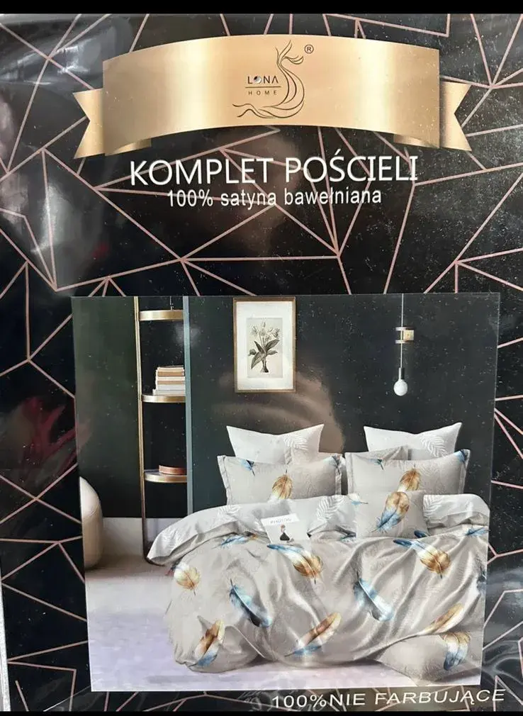 Komplet Pościeli 4CZ 200/220 Satyna Bawełniana LNA