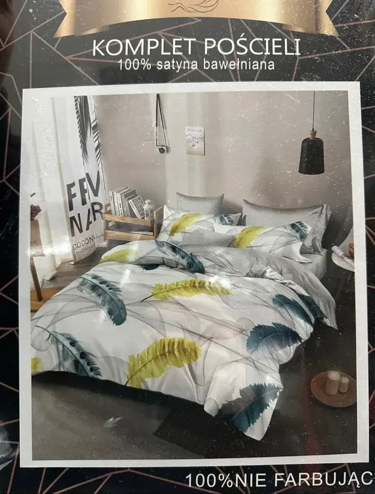 Komplet Pościeli 4CZ 200/220 100% Satyna Bawełniana, w wielu kolorach – wzór 5