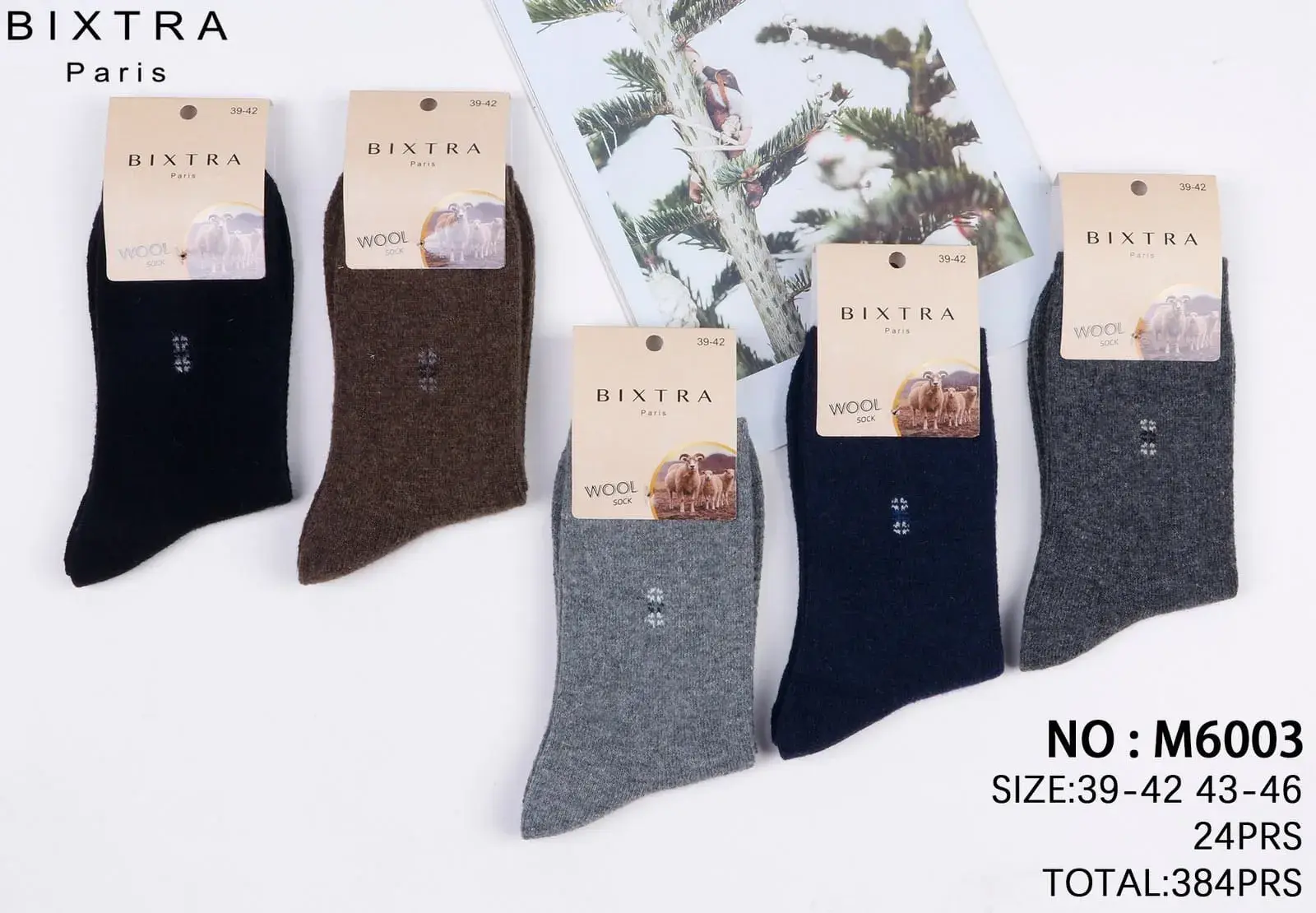 Skarpetki męskie Bixtra WOOL, NO: M603