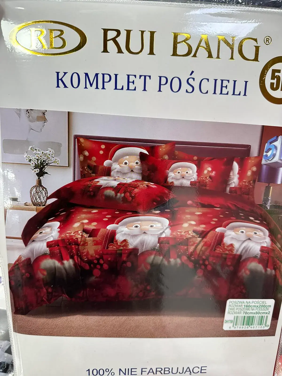 Komplet Pościeli Rui Rui Bang 3cz 160/200 Świąteczny