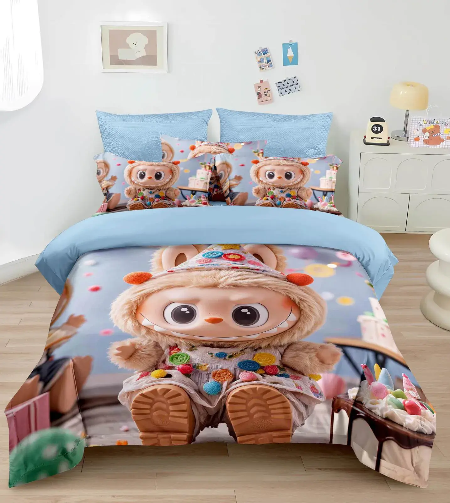 Komplet Pościel Labubu 160/200 3CZ, w wielu kolorach – wzór 4