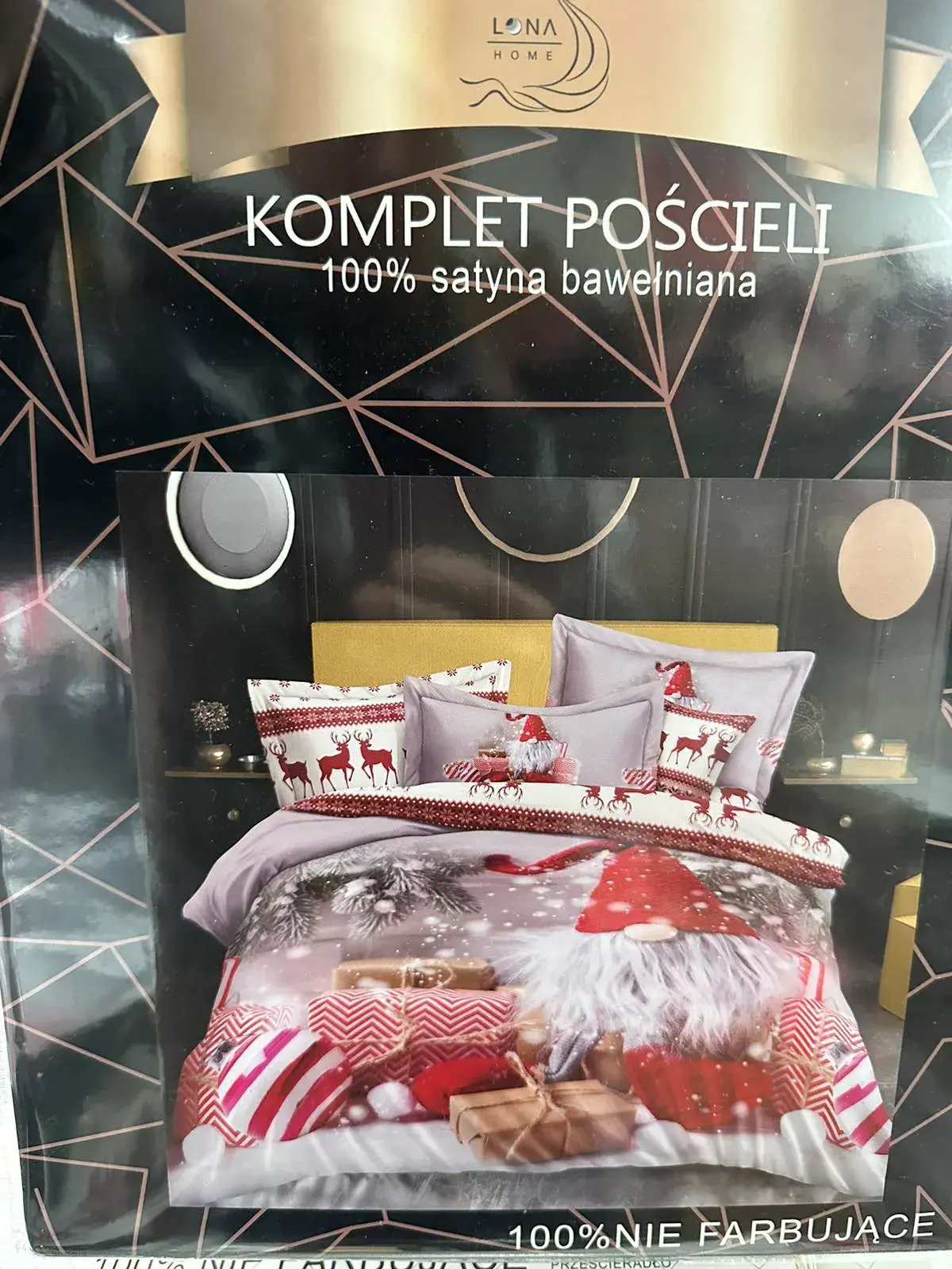 Komplet Pościeli 4CZ 160/200 100% Satyna Bawełniana, w wielu kolorach – wzór 4