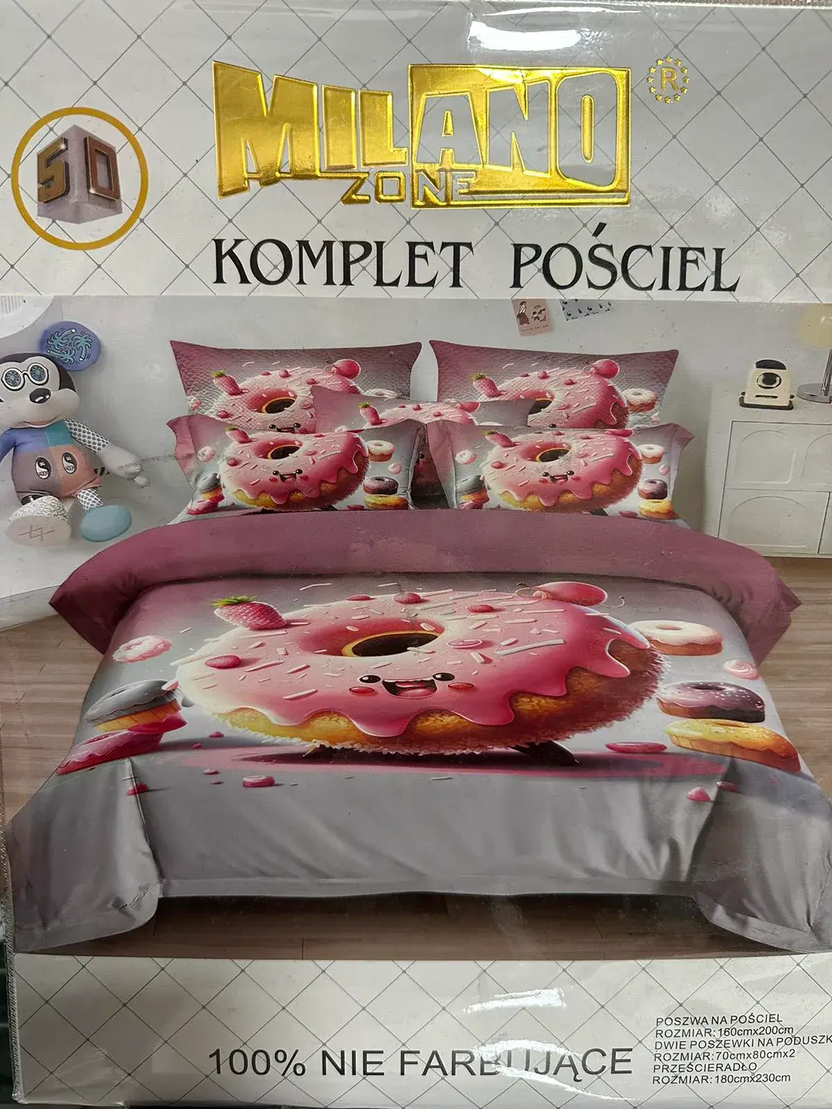 Komplet Pościeli 4cz Milano 160/200 Donut