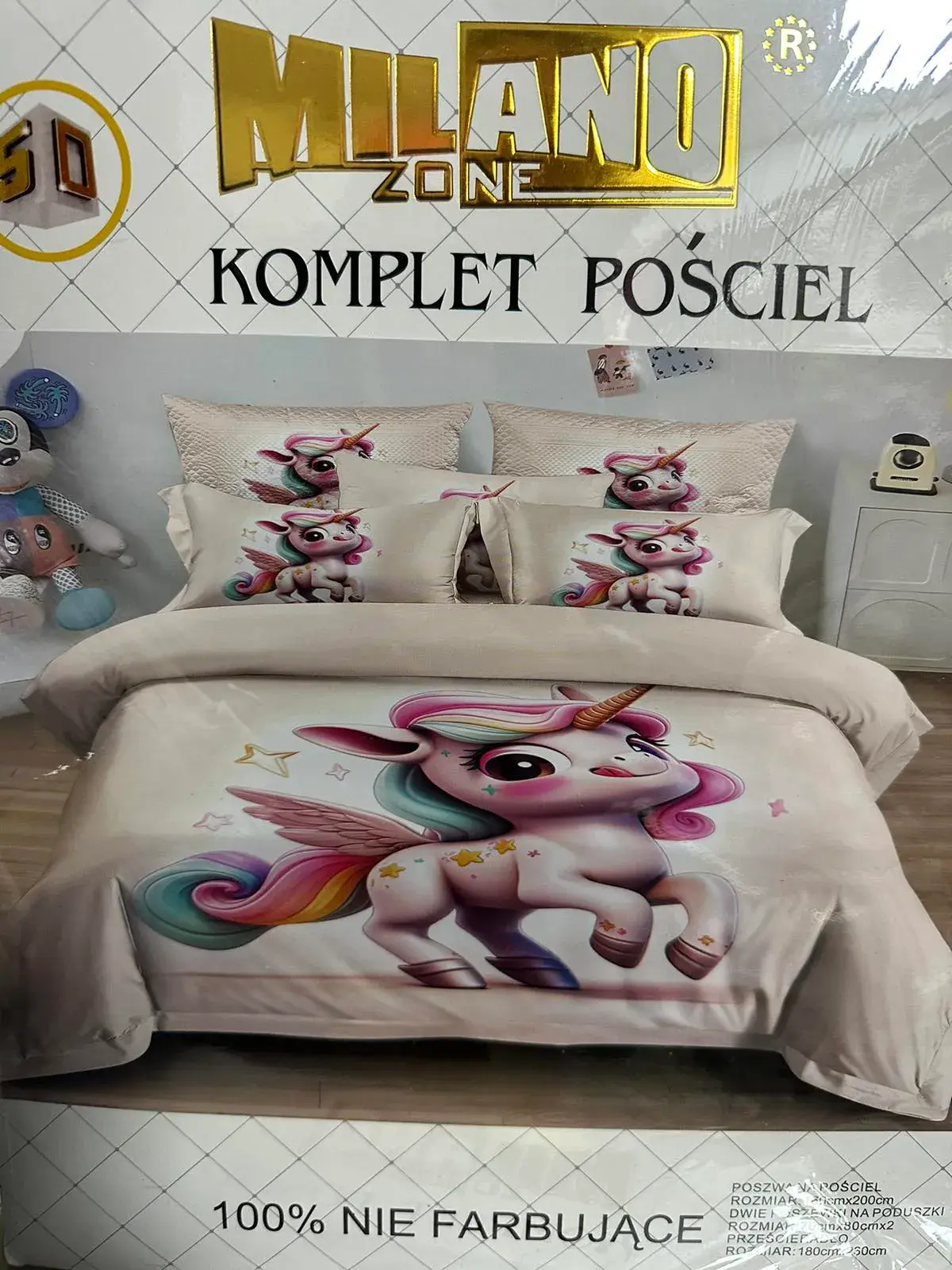Komplet Pościeli 4cz Milano 160/200 100% nie farbujące