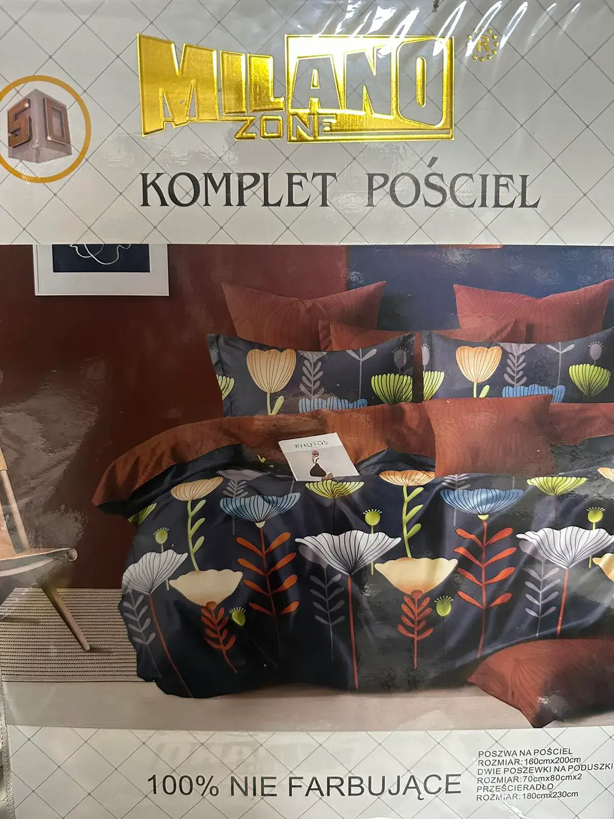 Komplet Pościel 4CZ 160/200 Milano Zone, w wielu kolorach