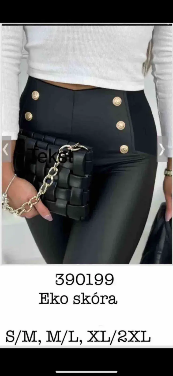 Legginsy damskie eko skóra S-XXXL