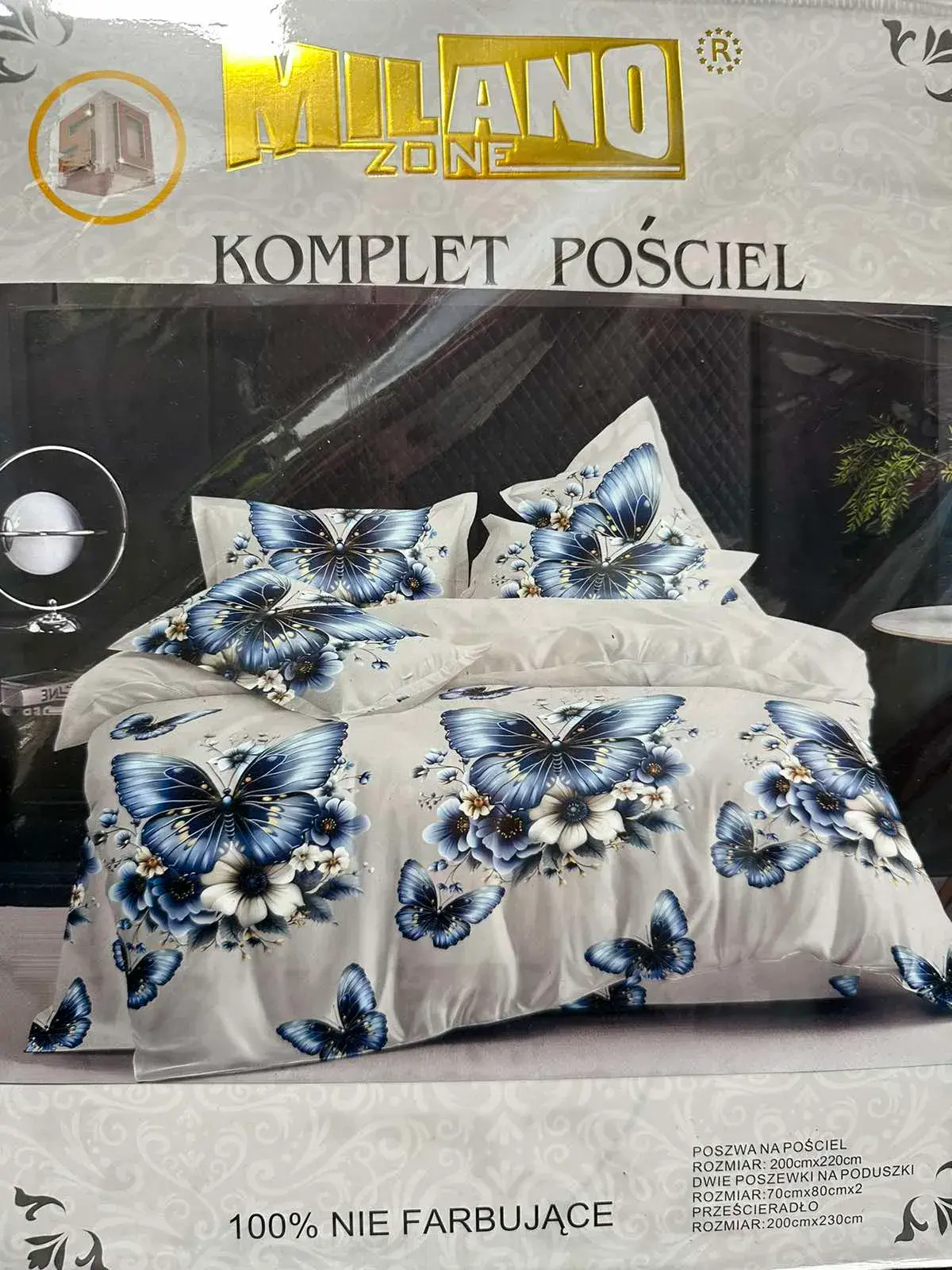 Komplet Pościel Milano 4CZ 200x220, kolor biały