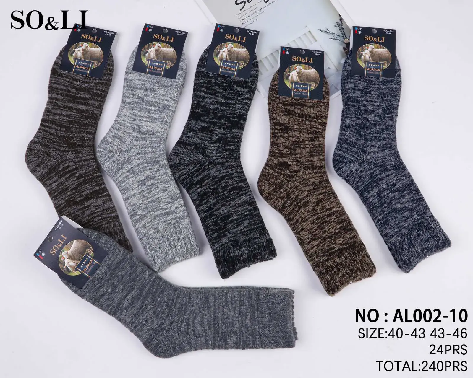 Skarpetki męskie S&Olli NO: A002-10 roz. 40-44/46
