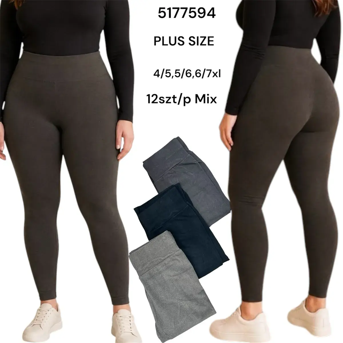 Legginsy damskie plus size mix kolorów 4XL-7XL